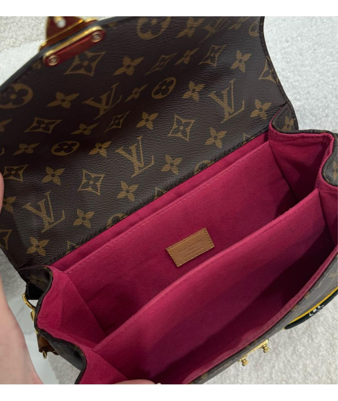 LOUIS VUITTON Коричневая сумка через плечо, фото 6