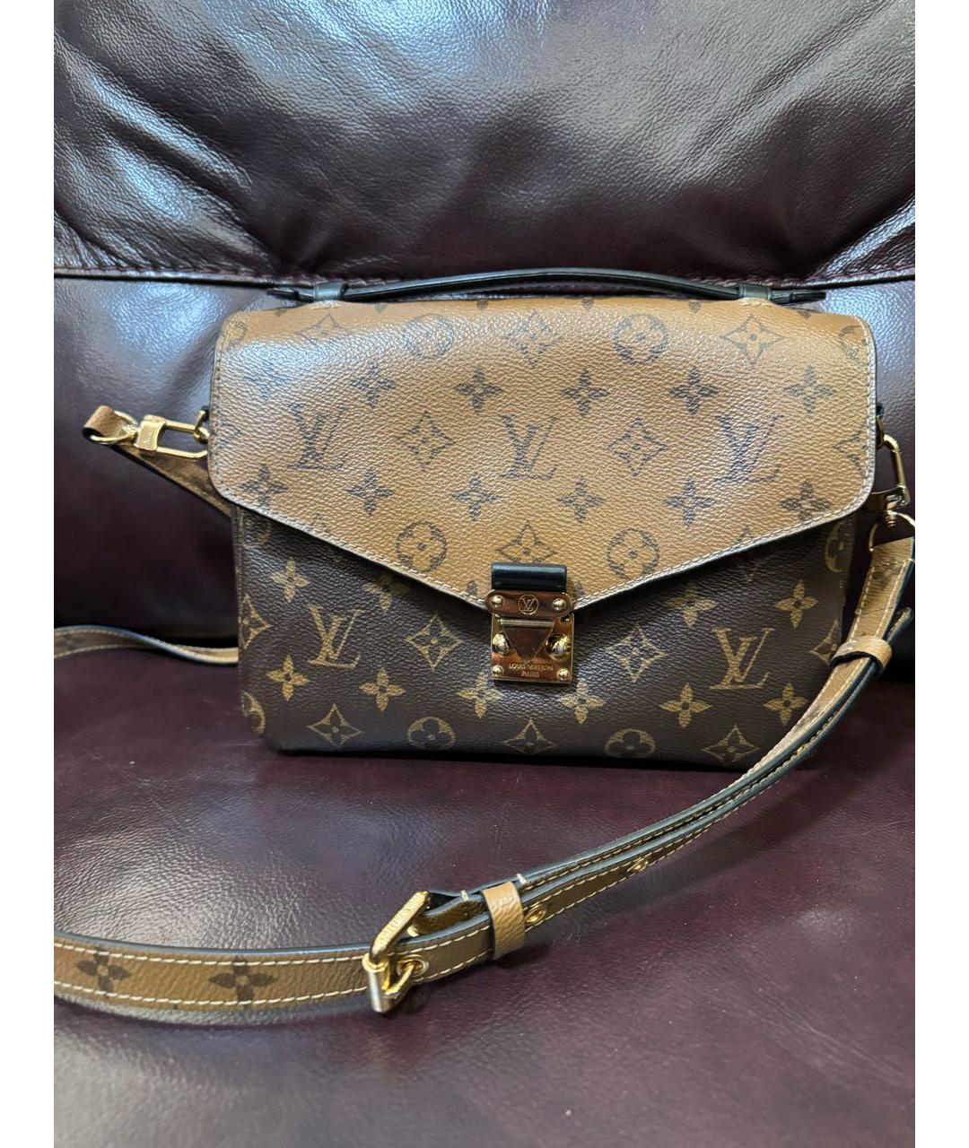 LOUIS VUITTON Коричневая сумка через плечо, фото 4