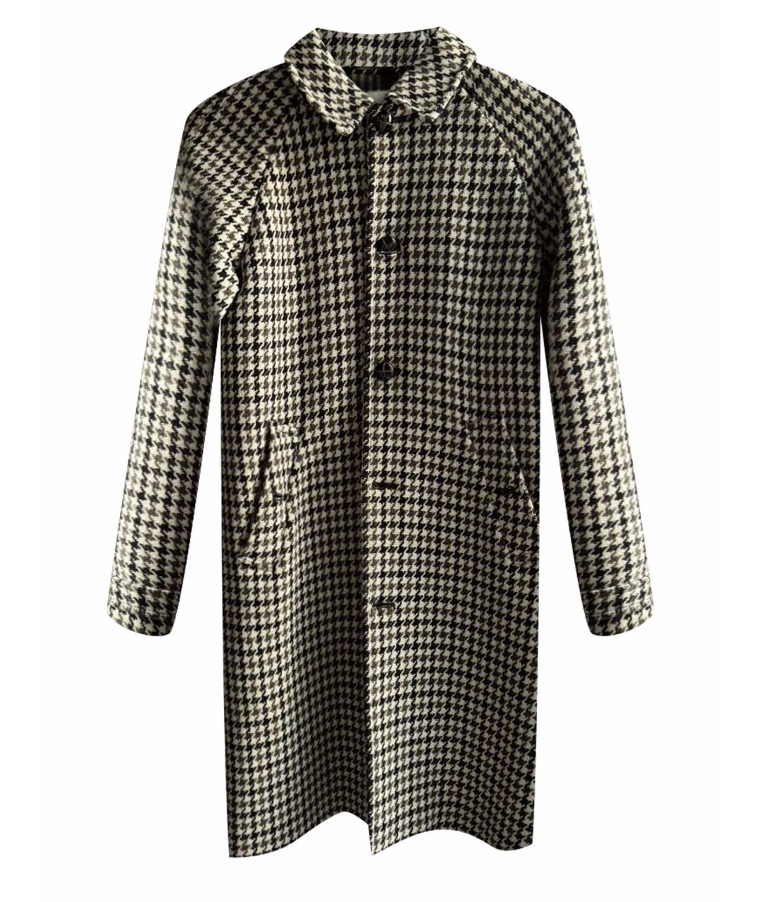 BURBERRY Черное шерстяное пальто, фото 1