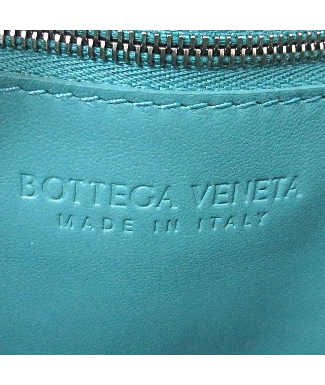 BOTTEGA VENETA Бирюзовая кожаная сумка через плечо, фото 4