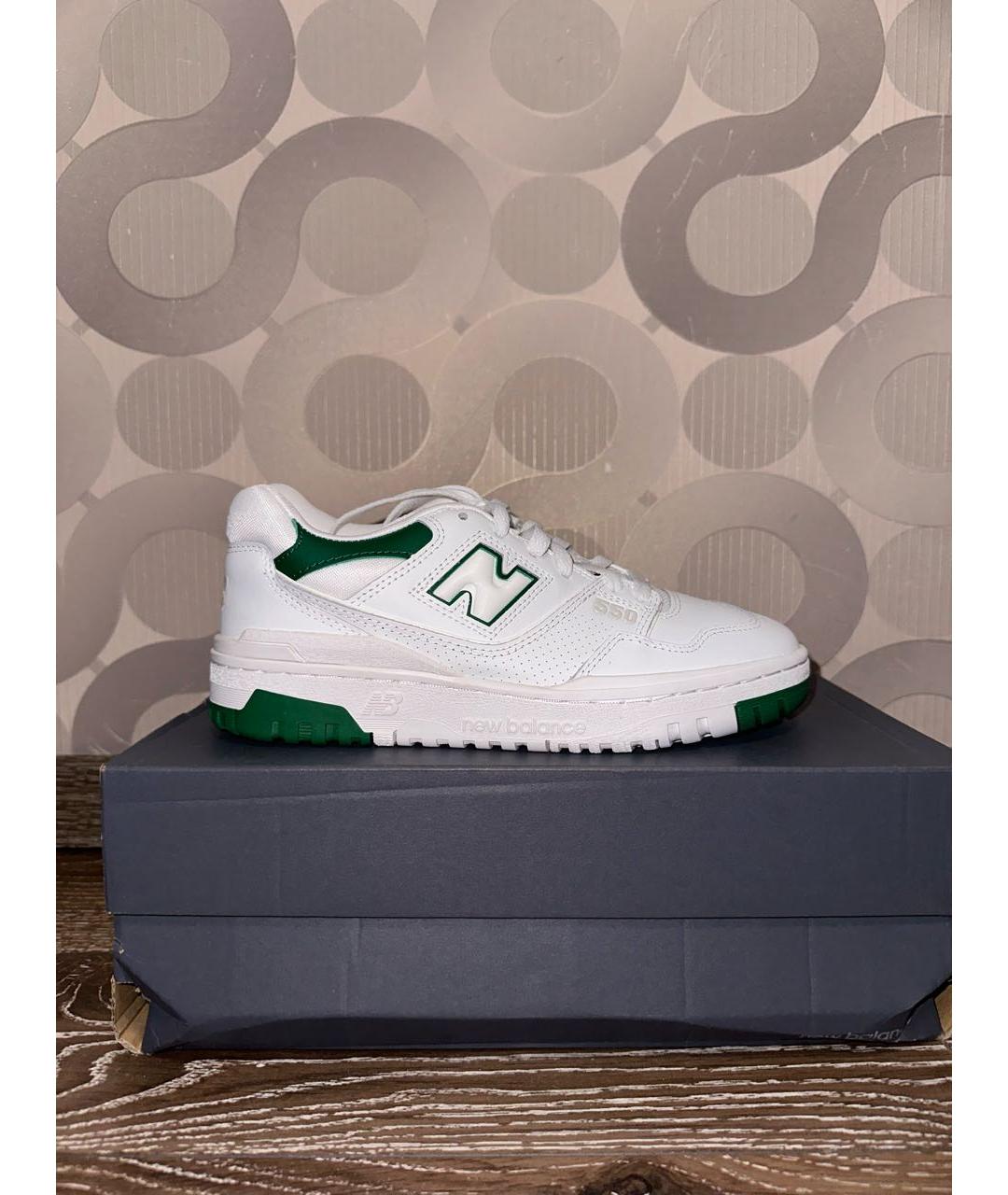 NEW BALANCE Белые кожаные кроссовки, фото 7