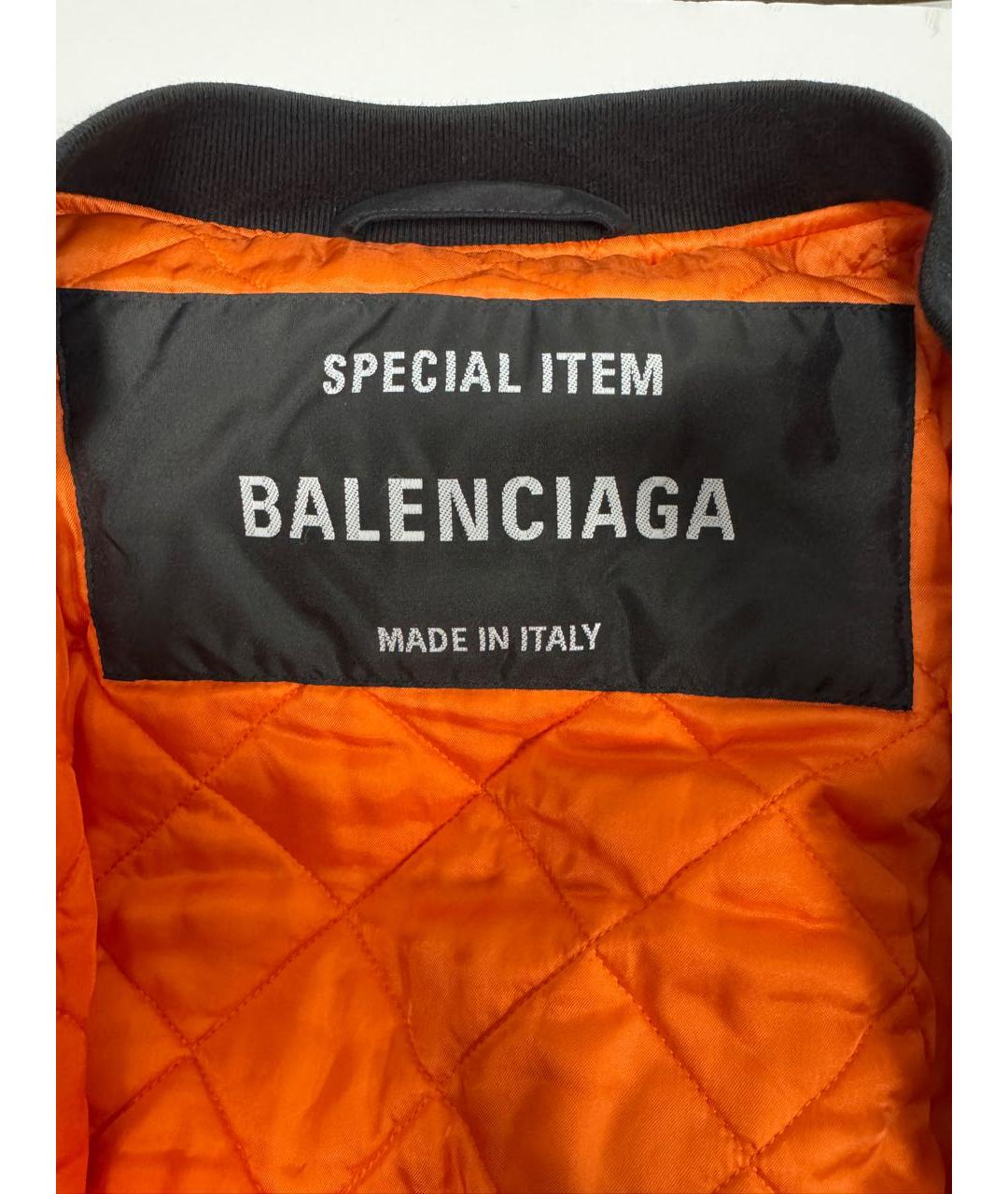 BALENCIAGA Черная полиамидовая куртка, фото 8