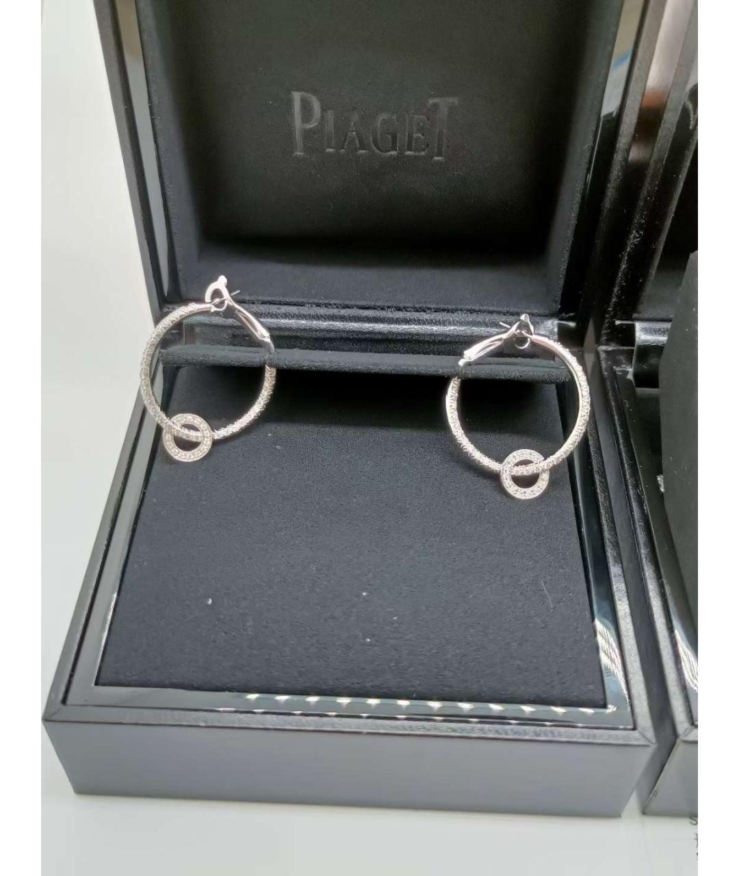 PIAGET Серебряные серьги из белого золота, фото 2