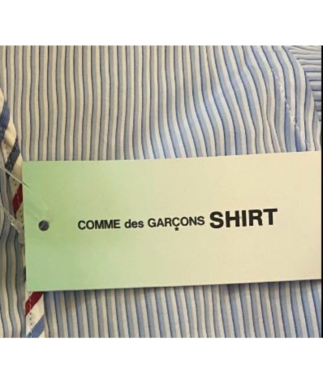COMME DES GARÇONS SHIRT Голубая хлопковая классическая рубашка, фото 6