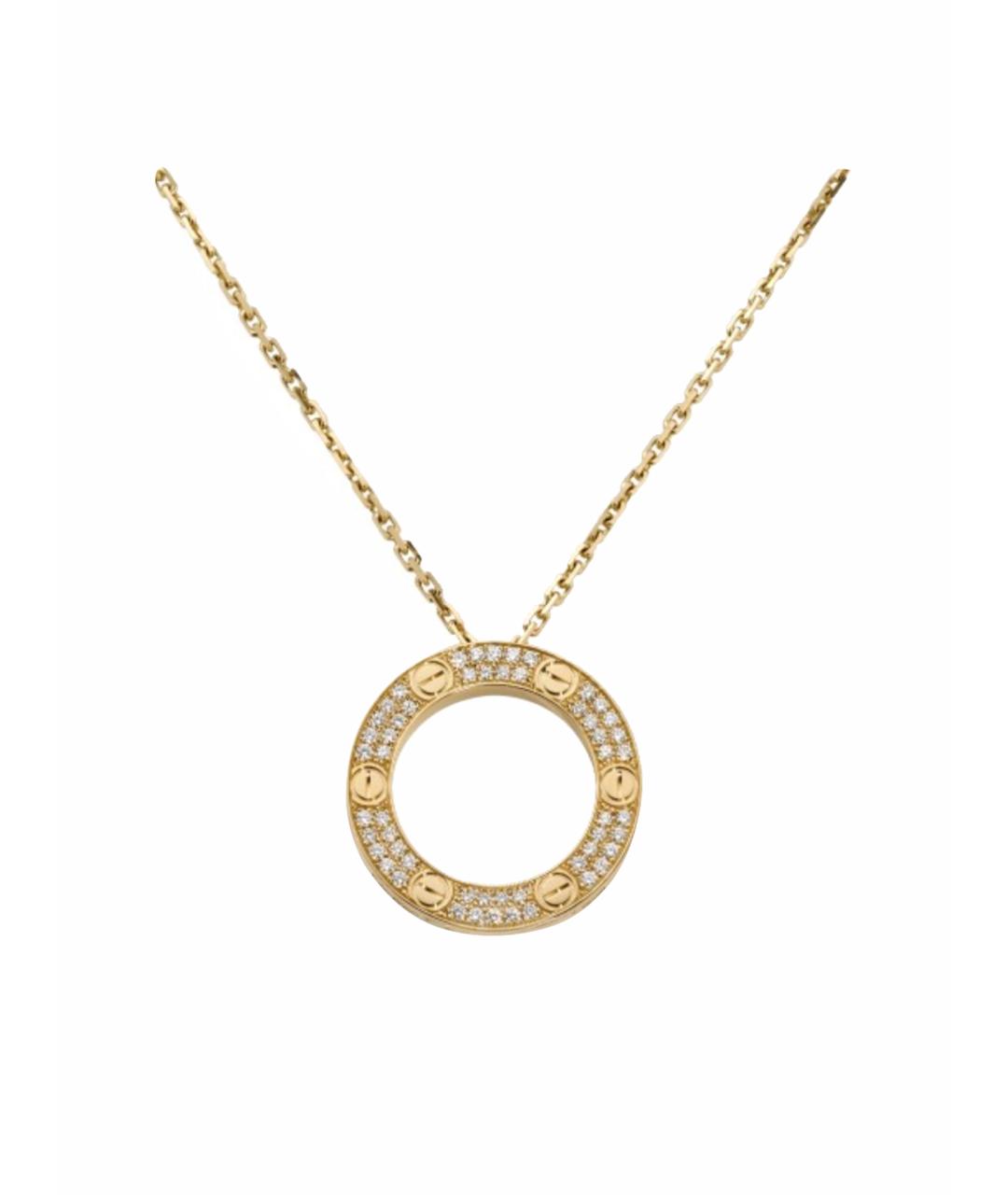 CARTIER Золотое колье из желтого золота, фото 1