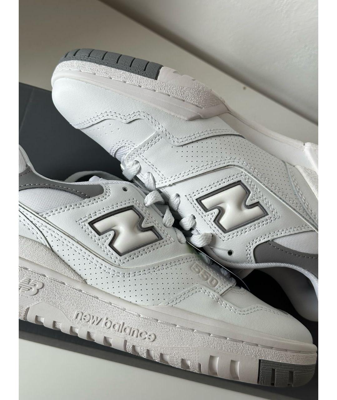 NEW BALANCE Белые кожаные кроссовки, фото 7