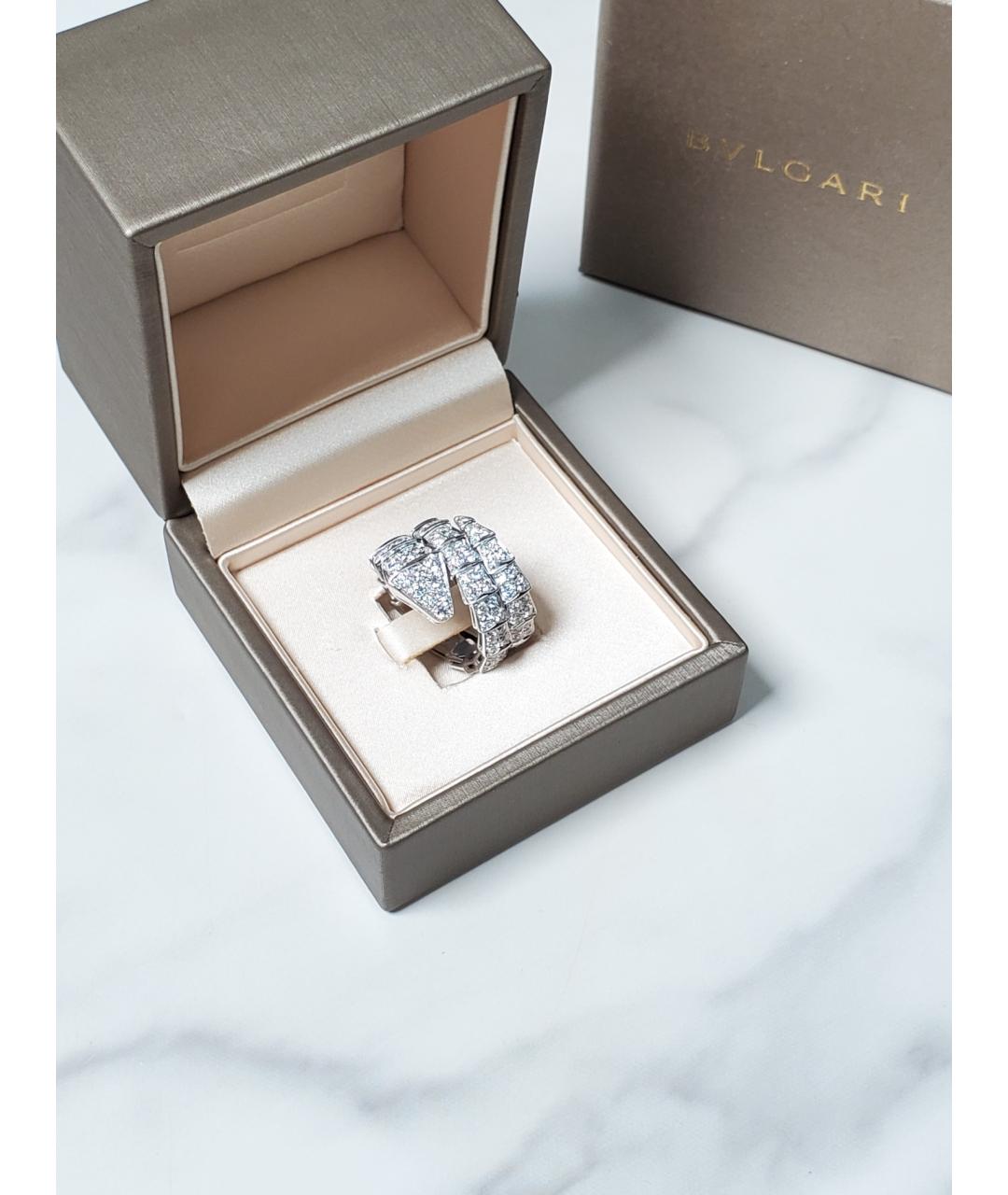 BVLGARI Серебряное кольцо из белого золота, фото 2