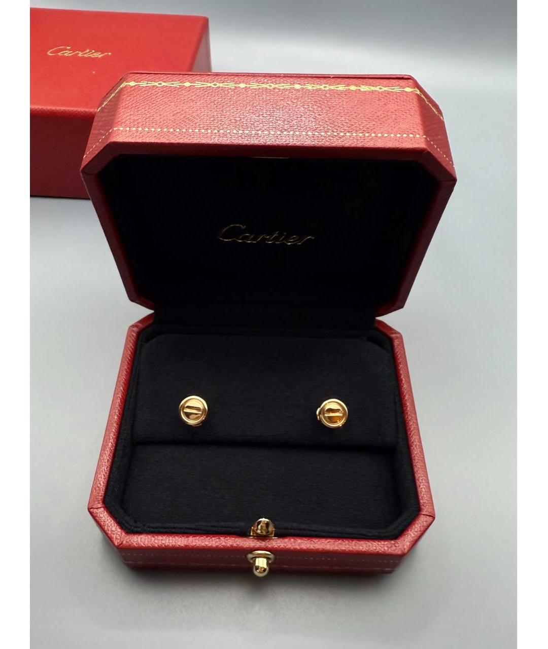 CARTIER Золотые серьги из желтого золота, фото 2