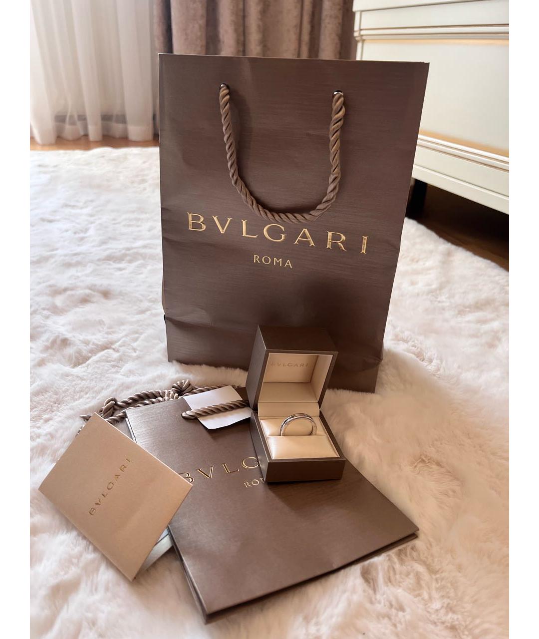 BVLGARI Серебряное кольцо из белого золота, фото 4