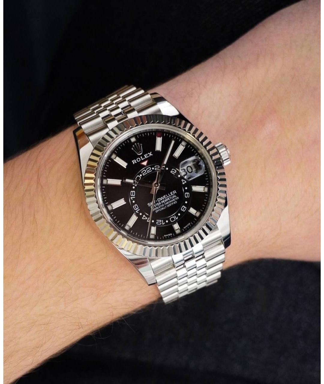 ROLEX Черные часы, фото 2