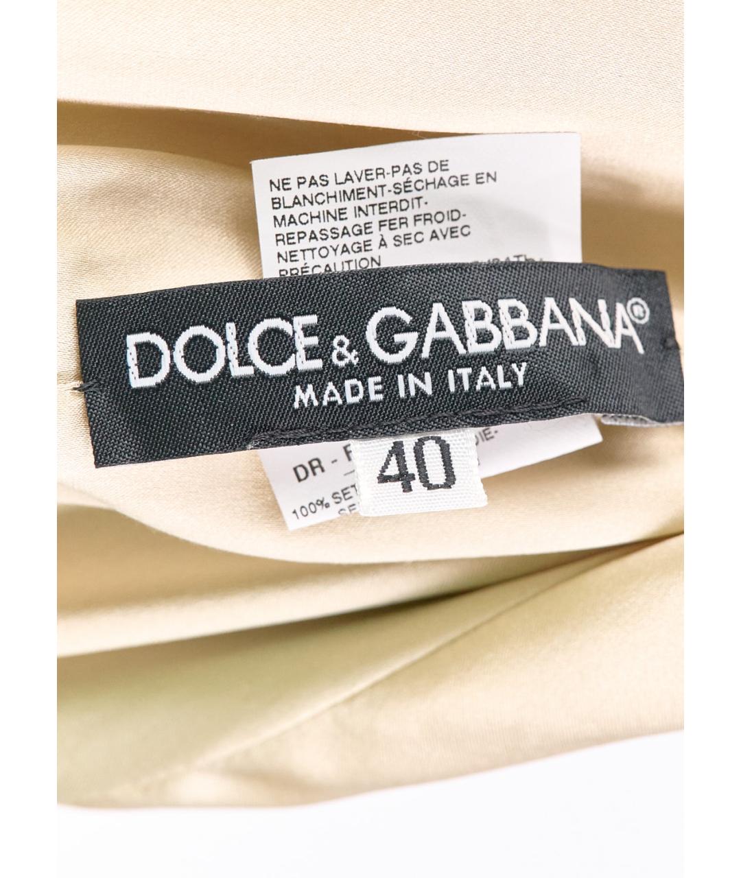 DOLCE&GABBANA Мульти шелковое повседневное платье, фото 3