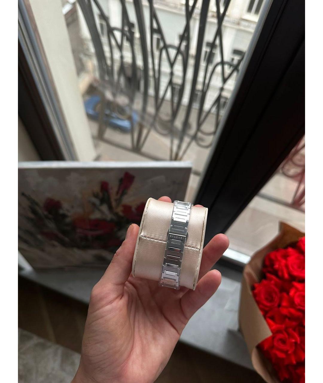 BVLGARI Серебряные часы из розового золота, фото 7