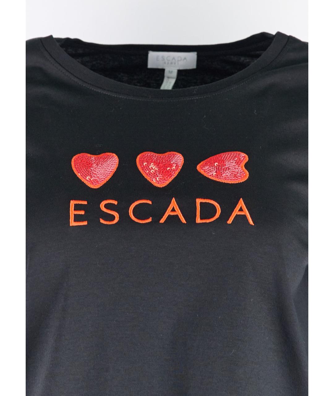 ESCADA Черный хлопковый джемпер / свитер, фото 4