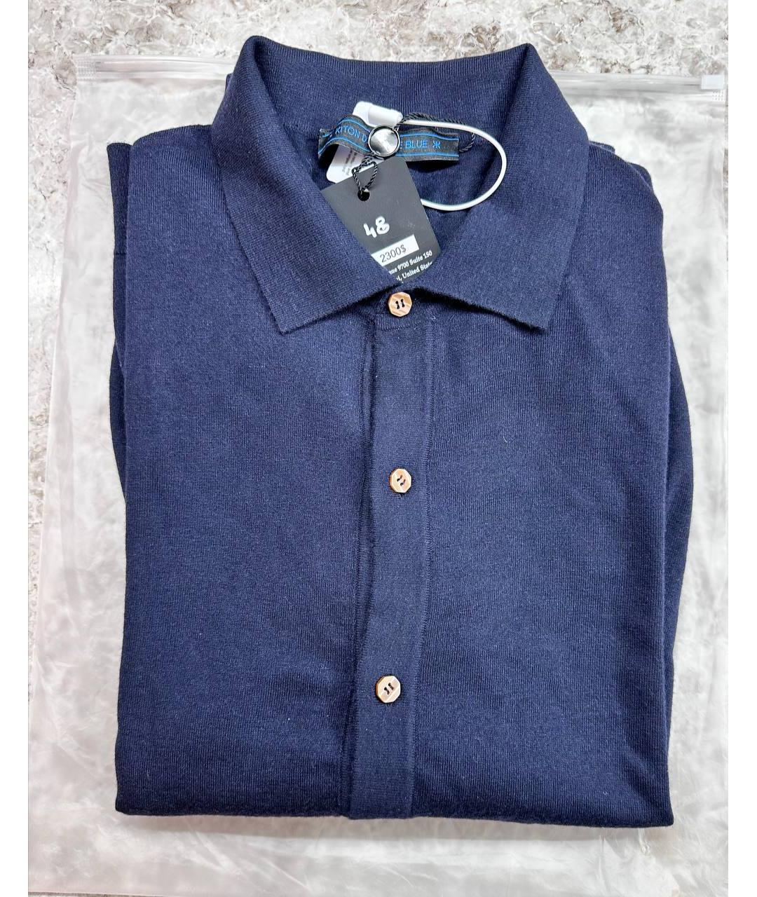 KITON Темно-синий кашемировый кардиган, фото 2