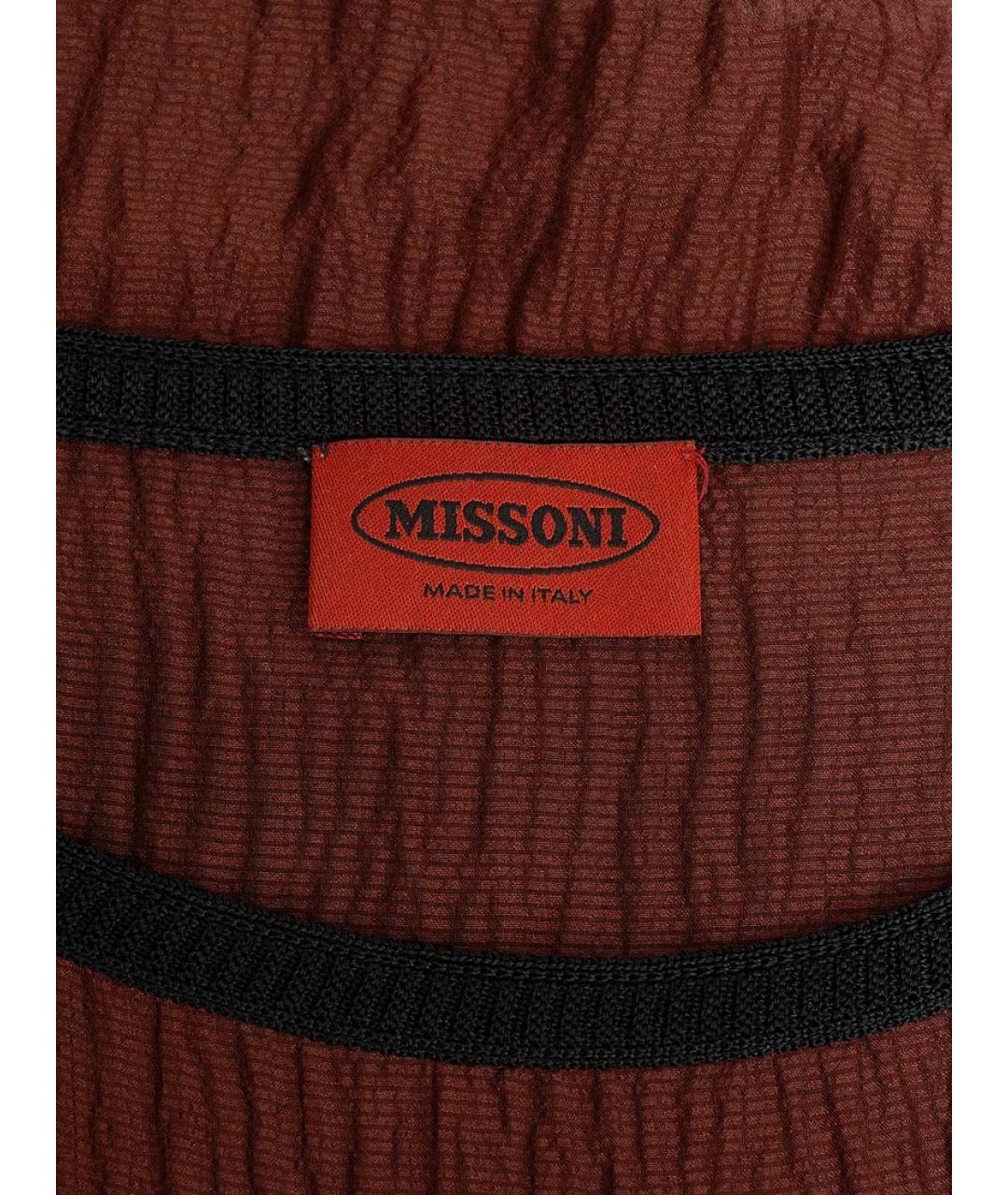 MISSONI Коричневое вискозное повседневное платье, фото 3