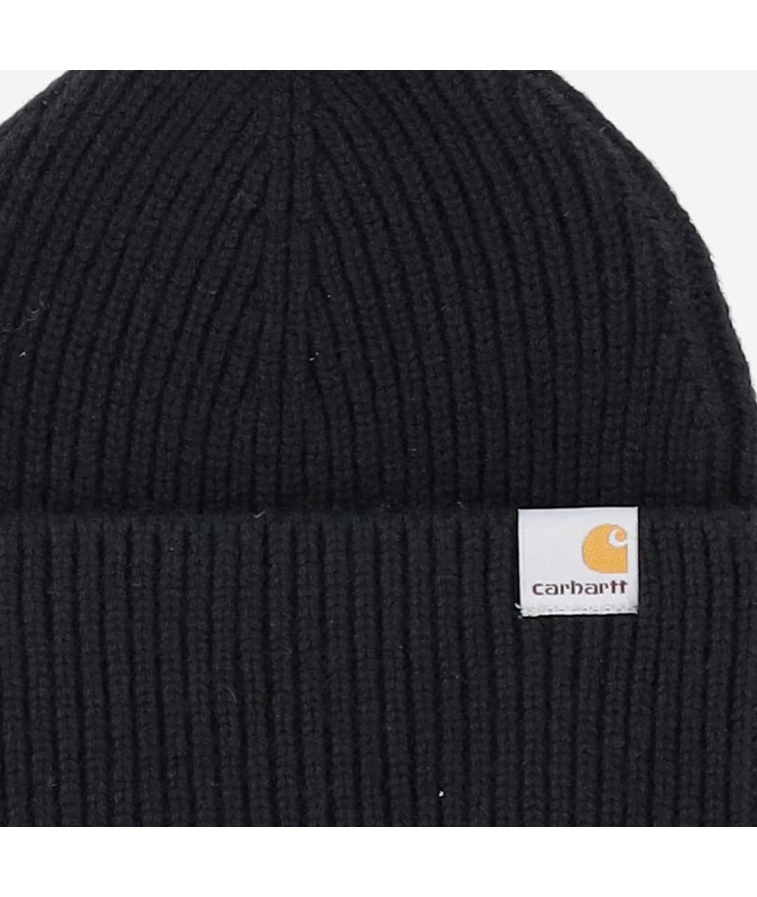 CARHARTT WIP Черная шерстяная шапка, фото 3