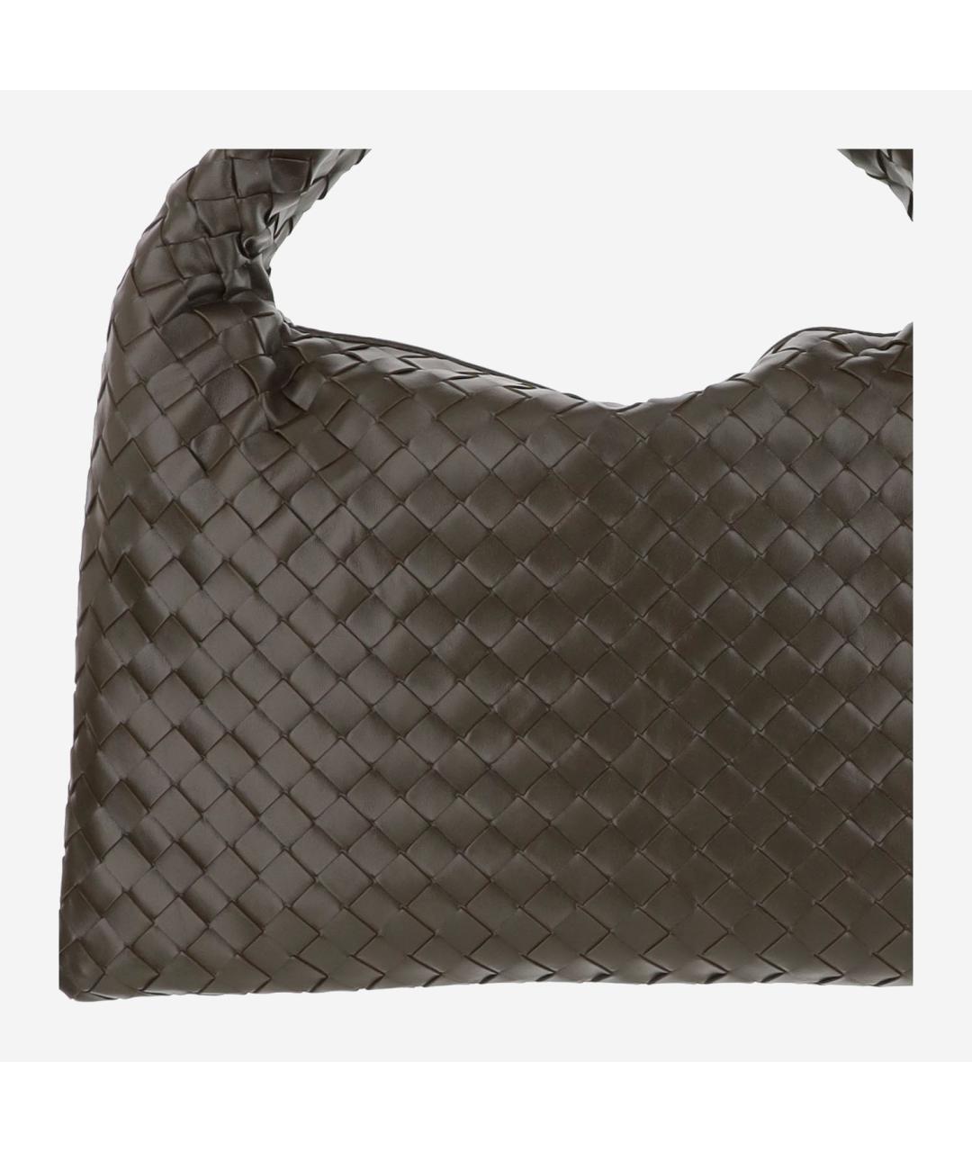 BOTTEGA VENETA Хаки кожаная сумка через плечо, фото 4