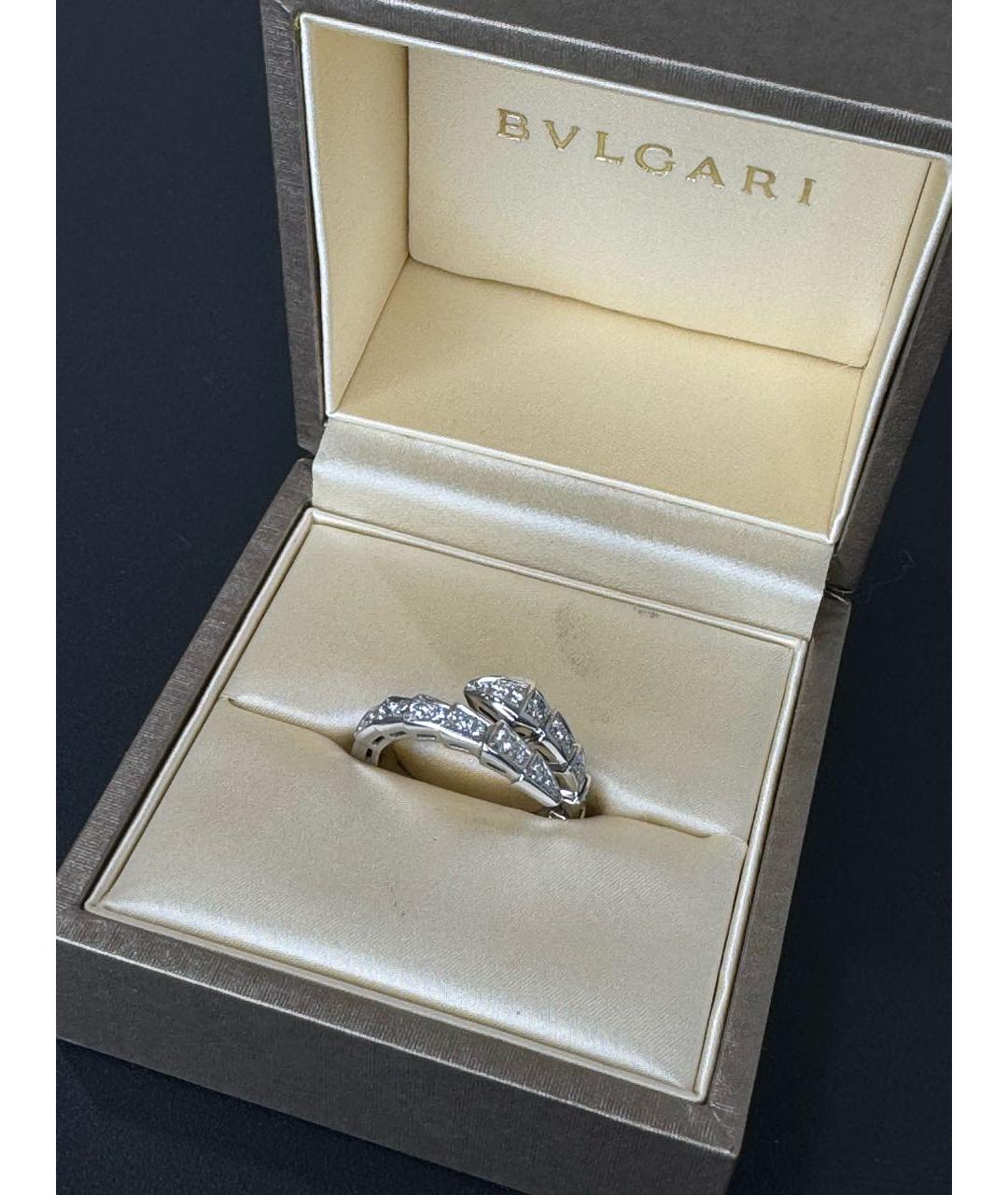 BVLGARI Серебряное кольцо из белого золота, фото 3