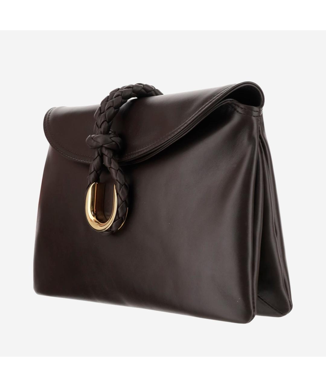 BOTTEGA VENETA Коричневая кожаная сумка через плечо, фото 2