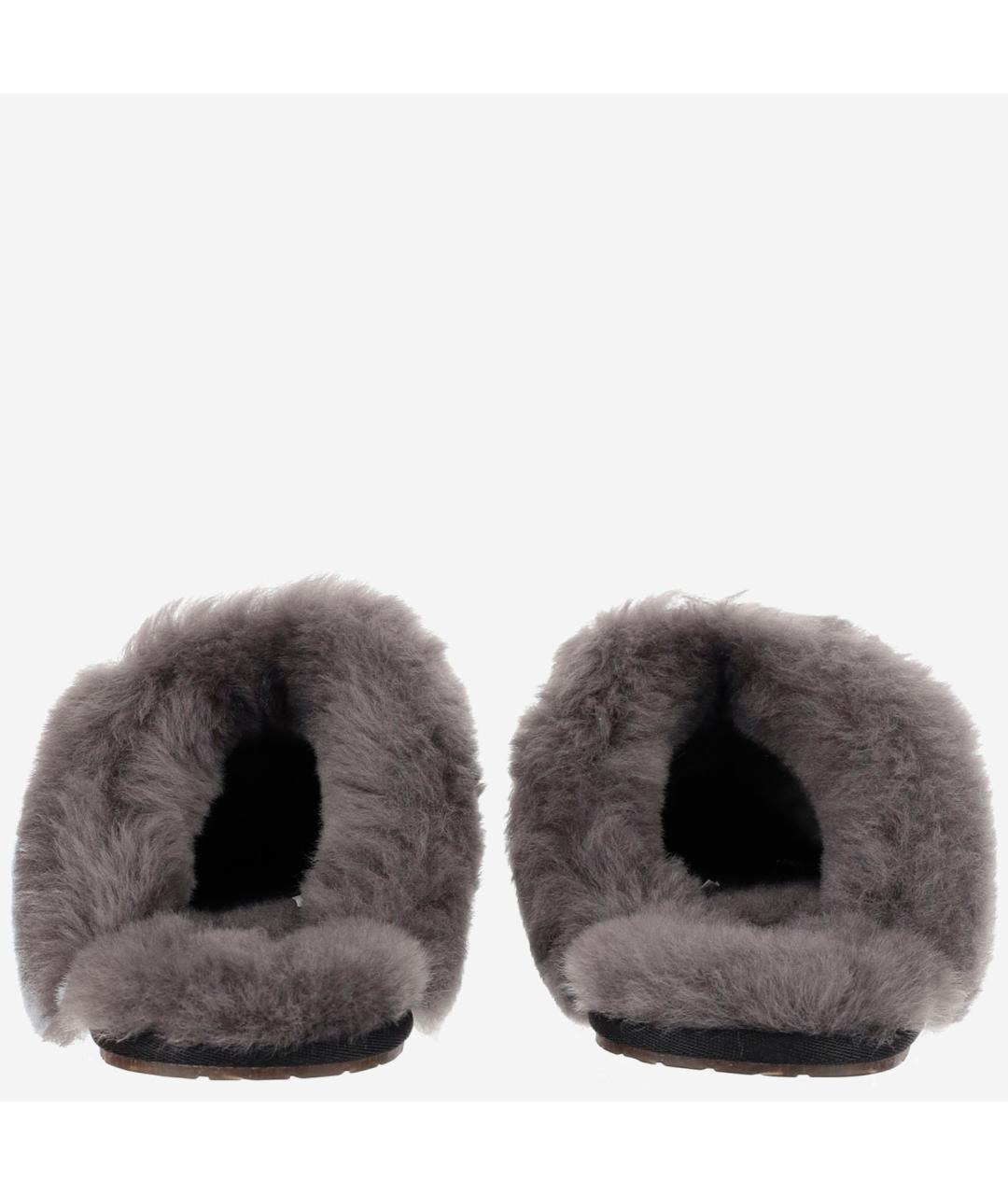 UGG AUSTRALIA Черные кожаные сабо, фото 4