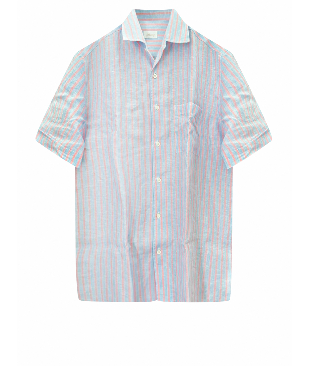 BRIONI Розовая льняная кэжуал рубашка, фото 1