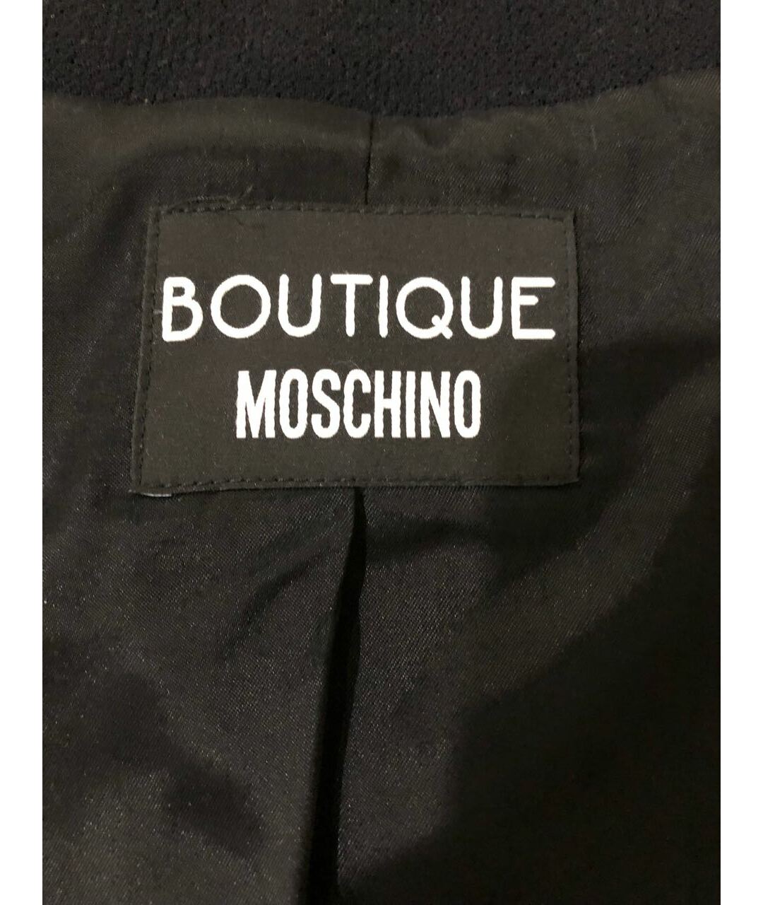 BOUTIQUE MOSCHINO Черный шерстяной жакет/пиджак, фото 2