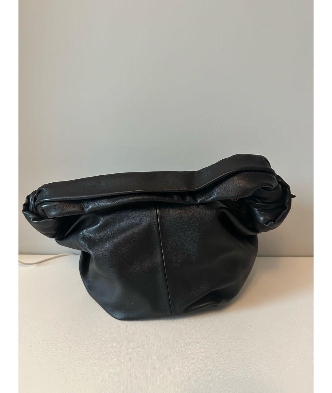BOTTEGA VENETA Черная кожаная сумка с короткими ручками, фото 3