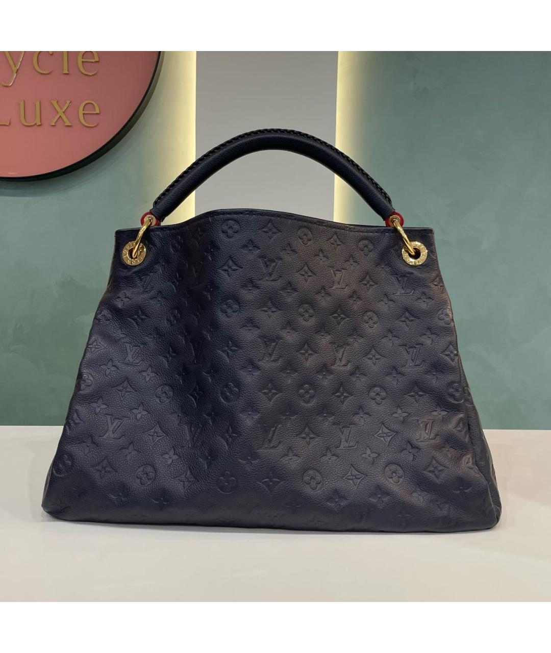 LOUIS VUITTON Фиолетовая кожаная сумка с короткими ручками, фото 2