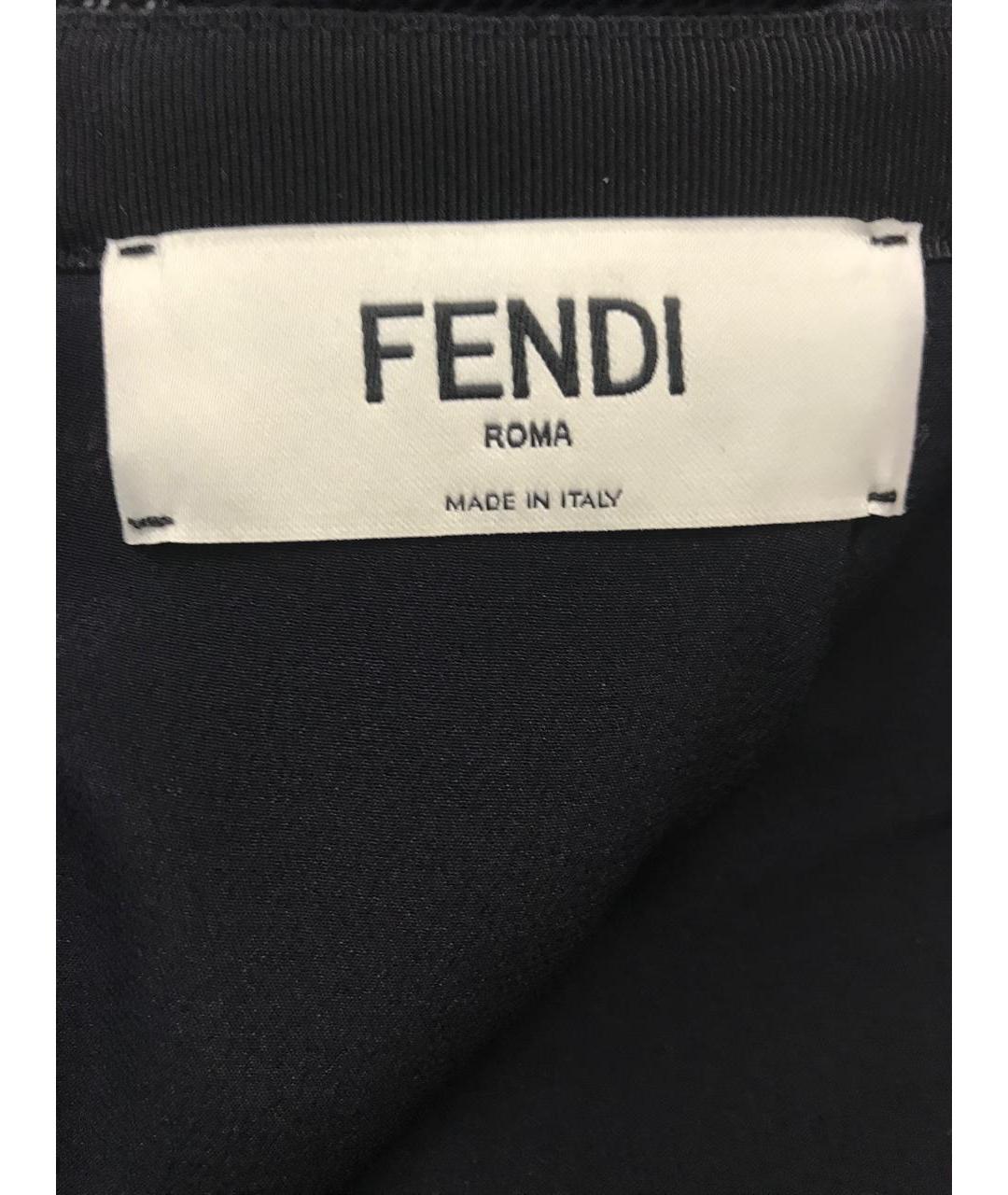 FENDI Черная юбка миди, фото 3