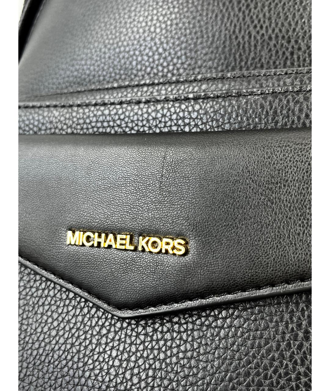 MICHAEL KORS Черный кожаный рюкзак, фото 4