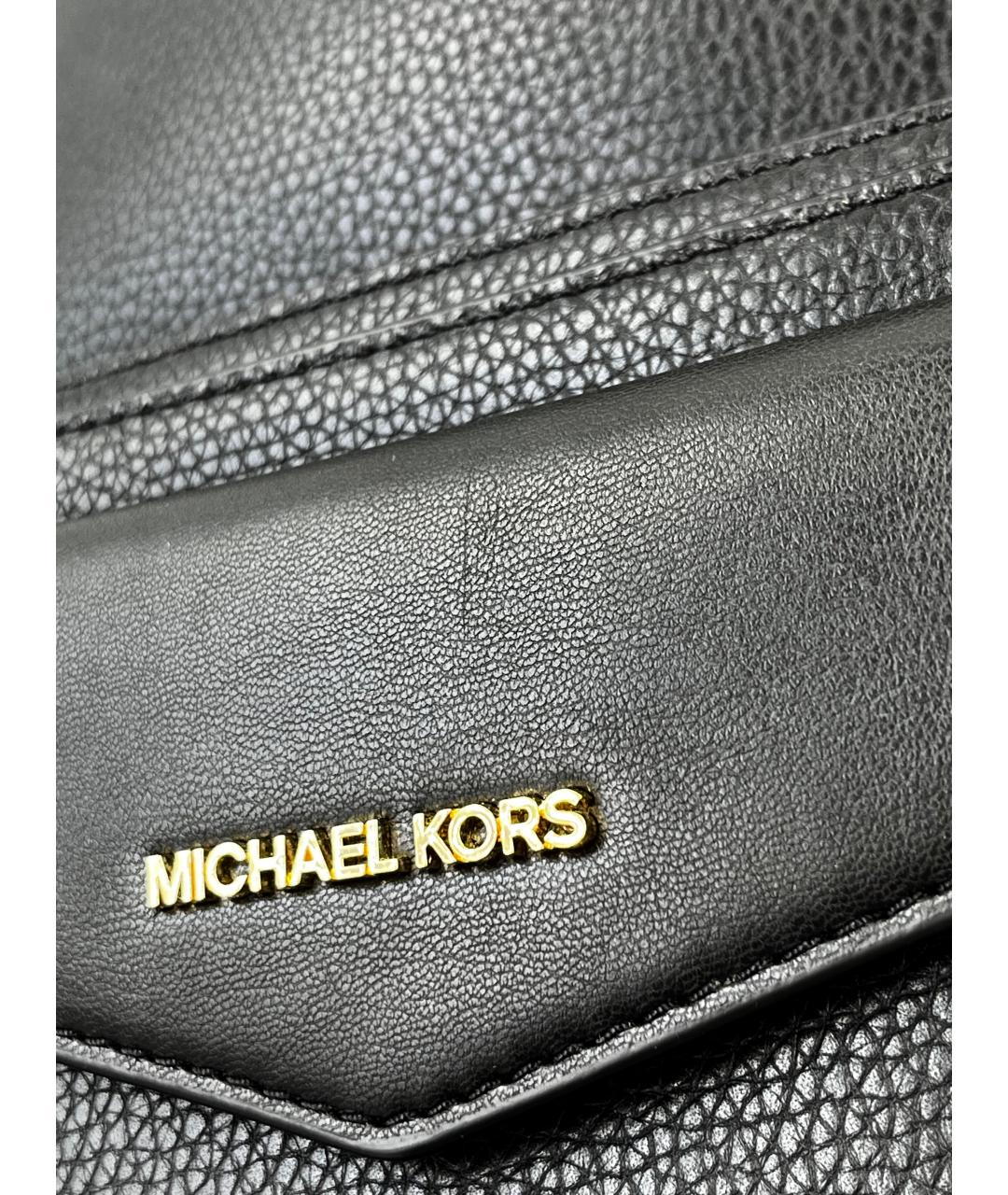 MICHAEL KORS Черный кожаный рюкзак, фото 5