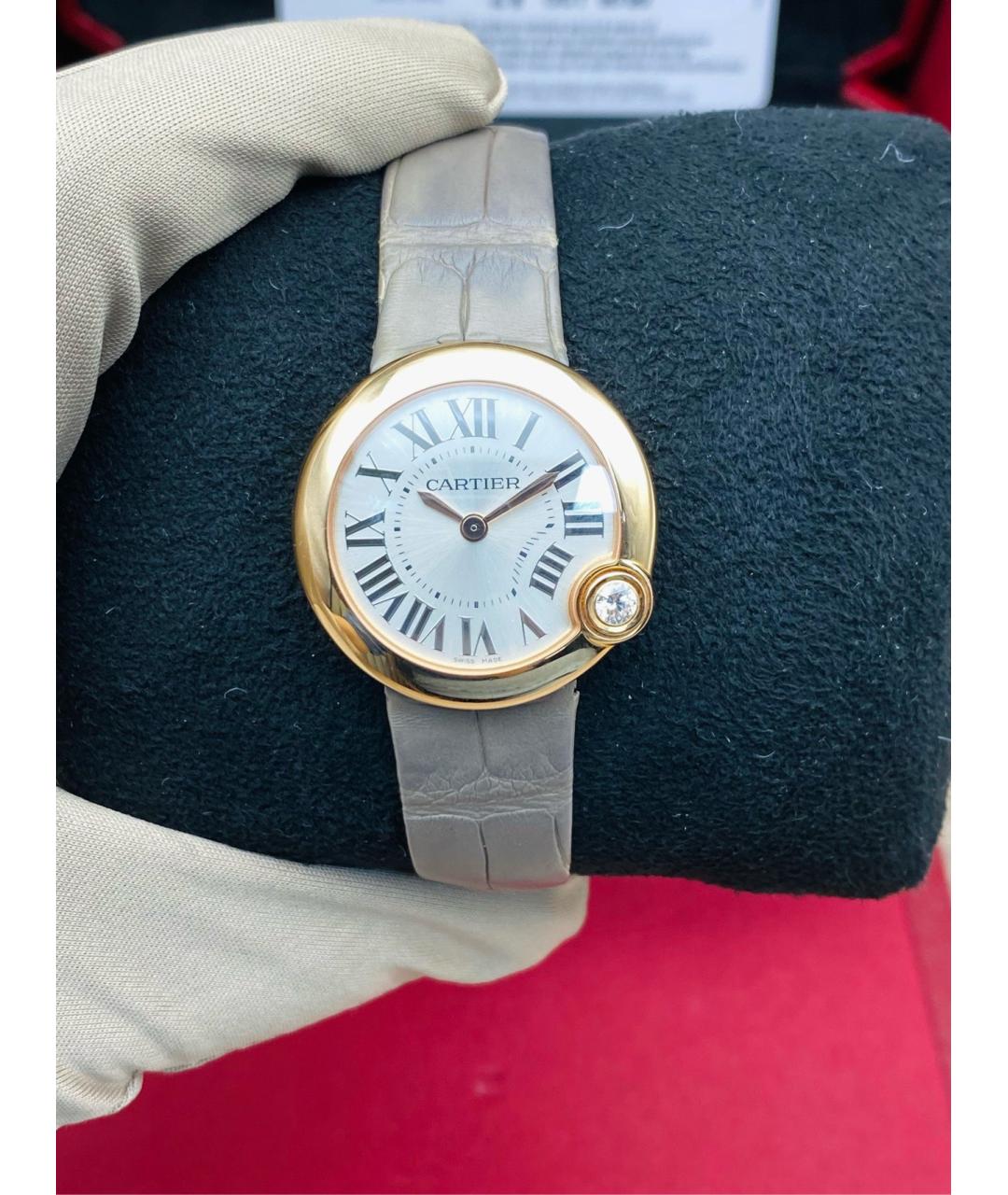 CARTIER Белые часы из розового золота, фото 8