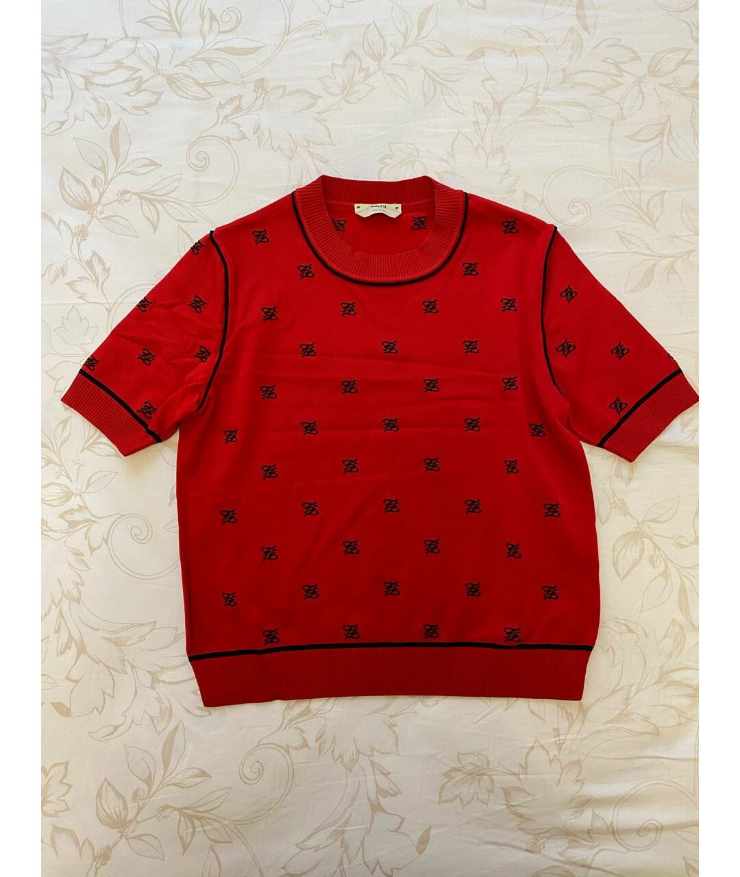 FENDI Красный шерстяной джемпер / свитер, фото 5