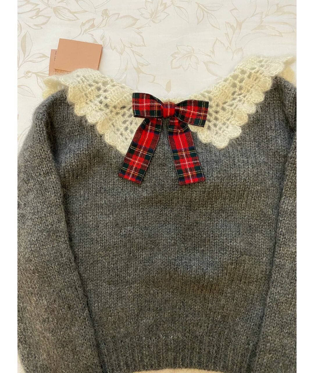 MIU MIU Серый шерстяной джемпер / свитер, фото 4