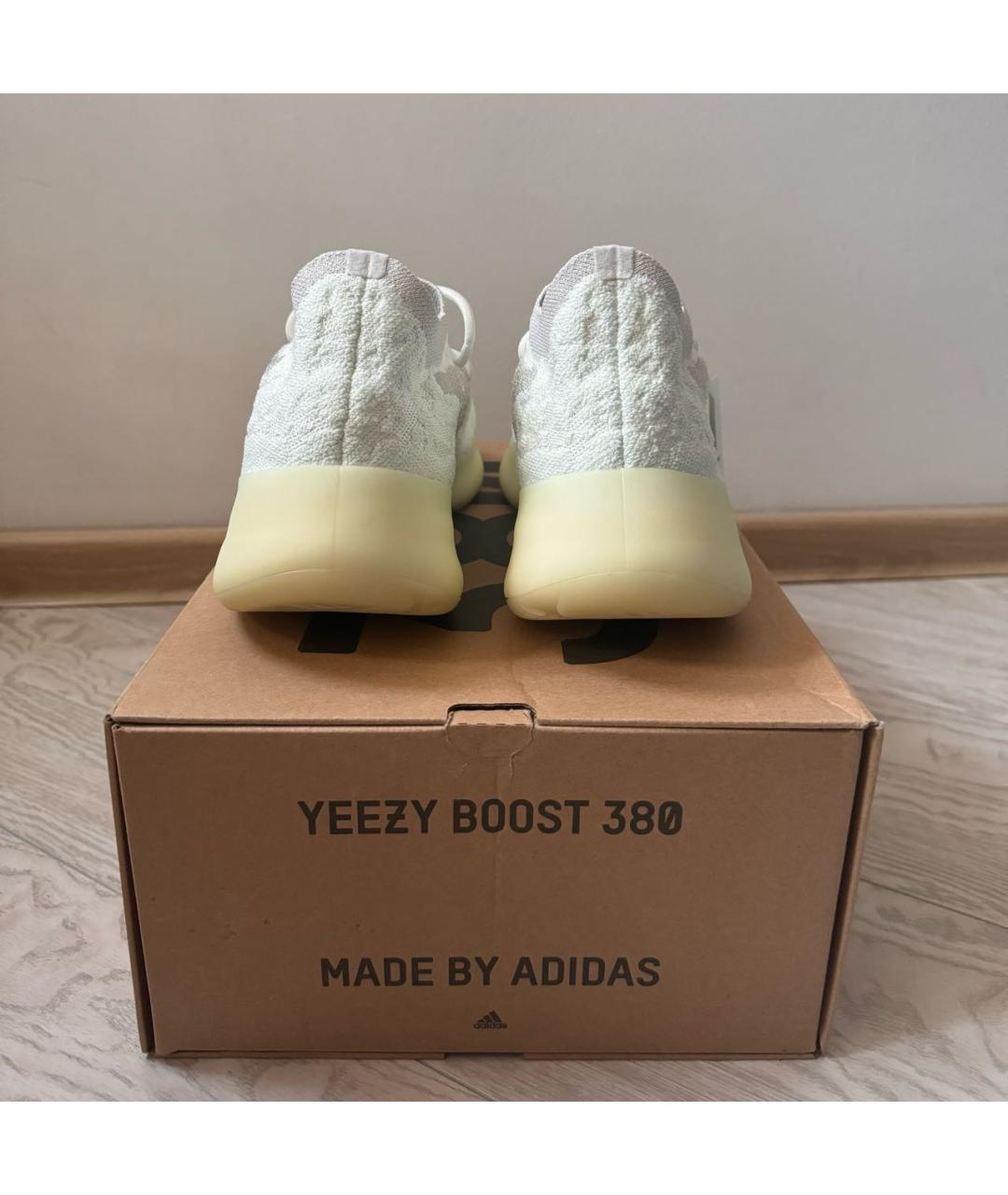 ADIDAS YEEZY Белые низкие кроссовки / кеды, фото 4