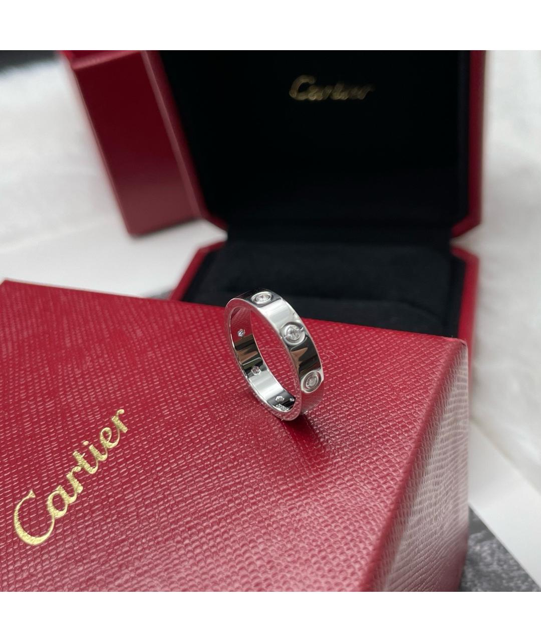 CARTIER Серебряное кольцо из белого золота, фото 4