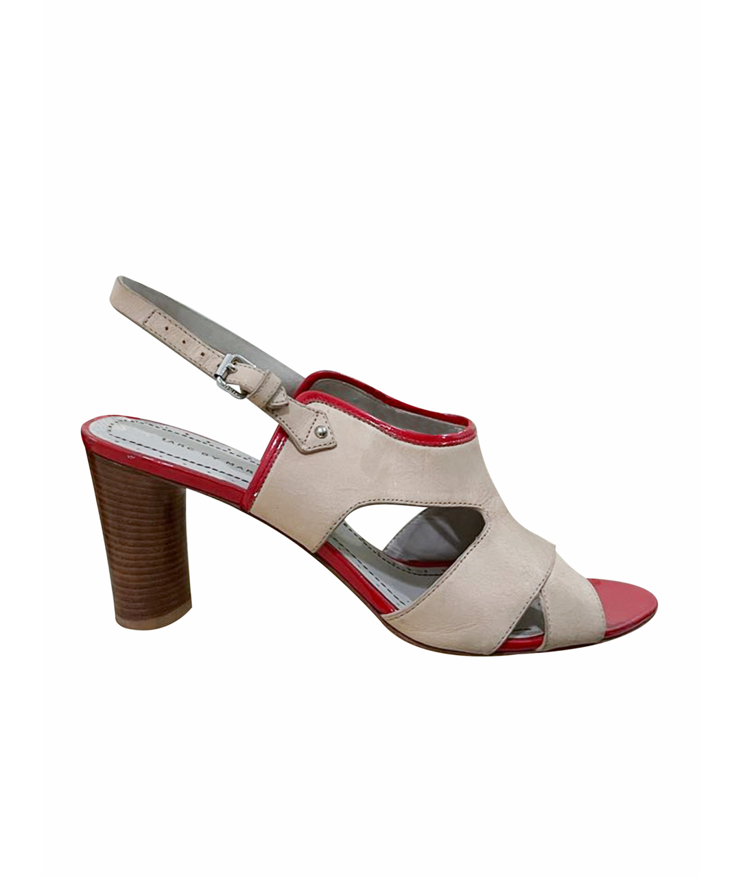 MARC BY MARC JACOBS Бежевые нубуковые босоножки, фото 1