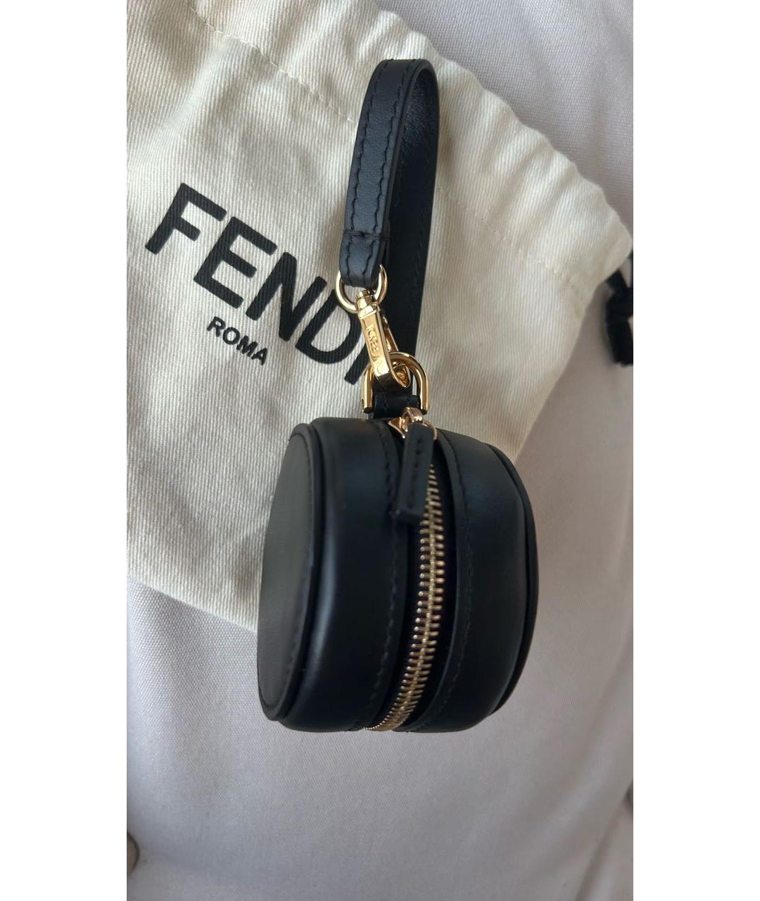 FENDI Черный брелок, фото 5