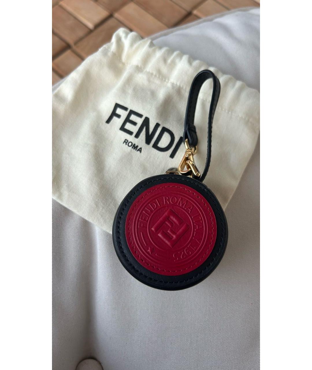 FENDI Черный брелок, фото 2