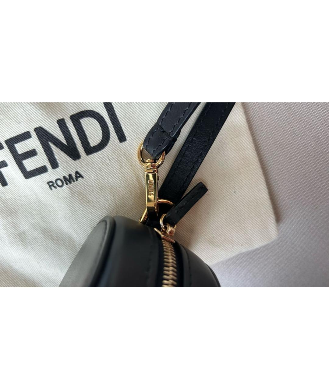 FENDI Черный брелок, фото 8