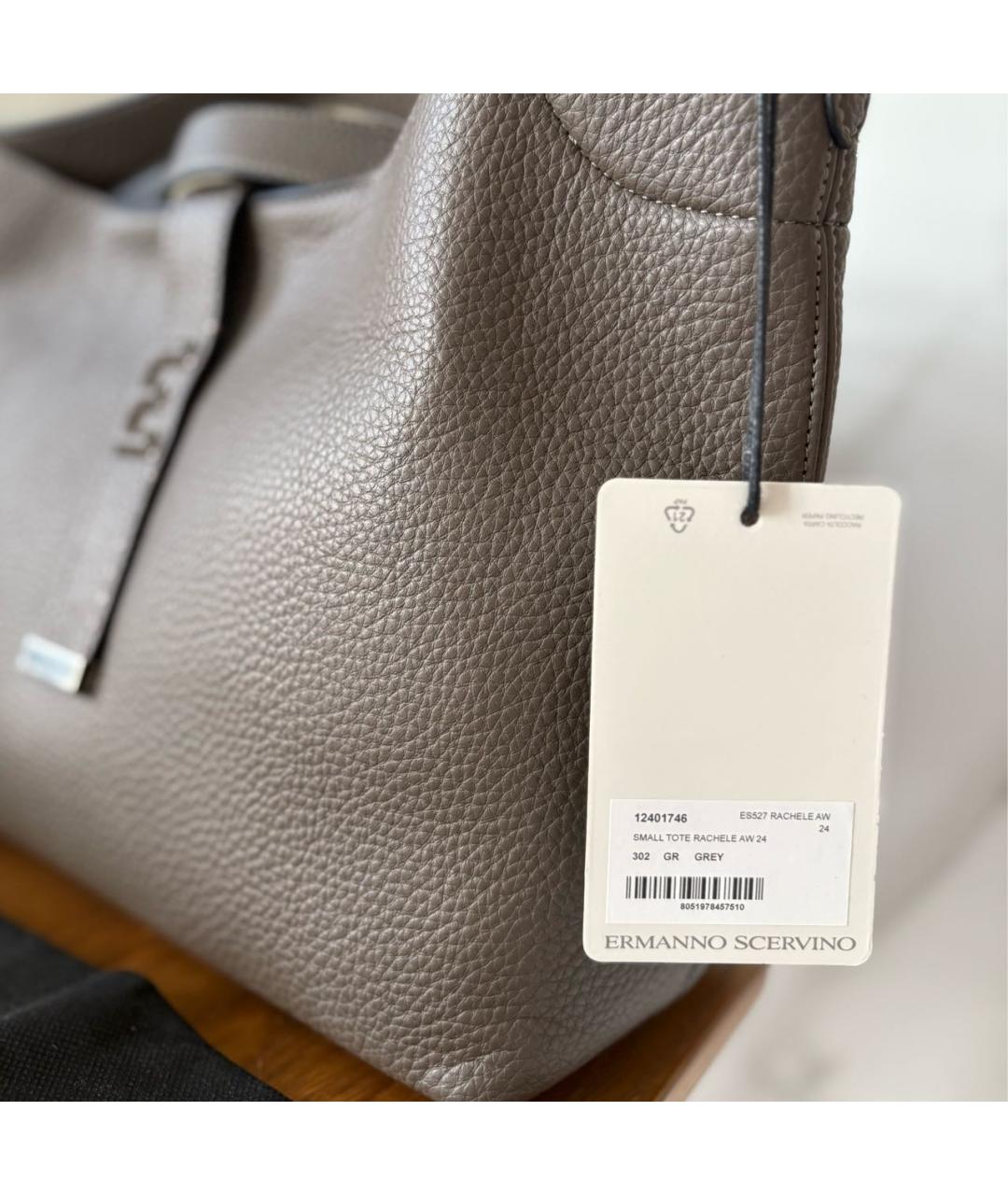 ERMANNO SCERVINO Бежевая сумка тоут из искусственной кожи, фото 6