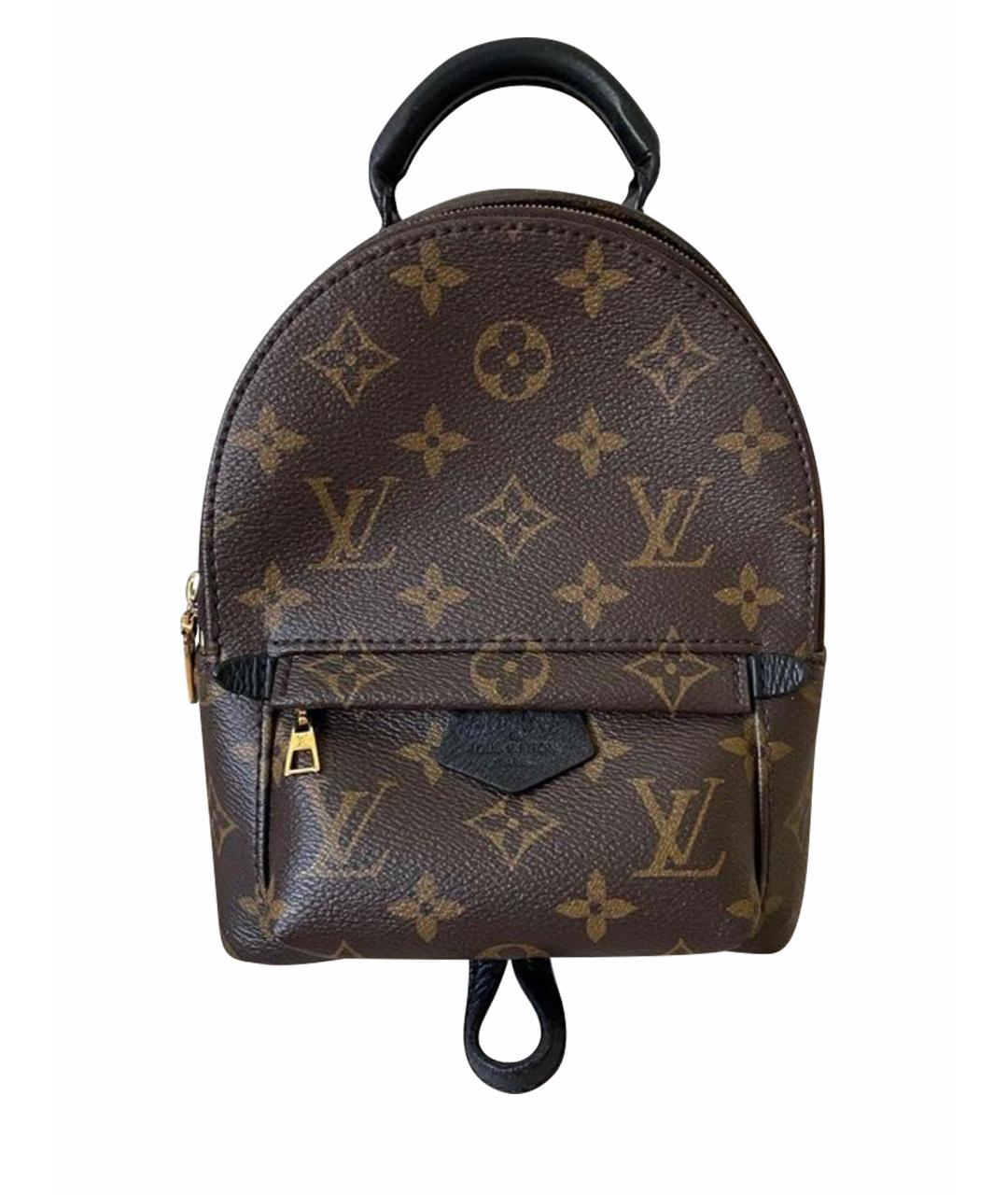 LOUIS VUITTON Коричневый кожаный рюкзак, фото 1