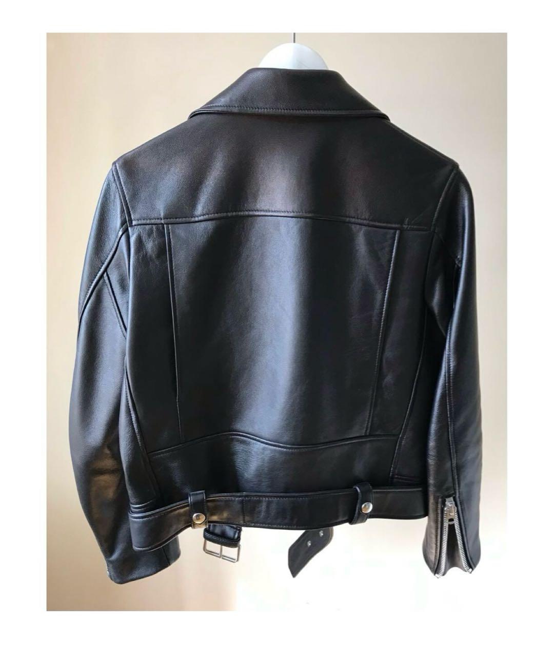 ACNE STUDIOS Черная кожаная куртка, фото 2