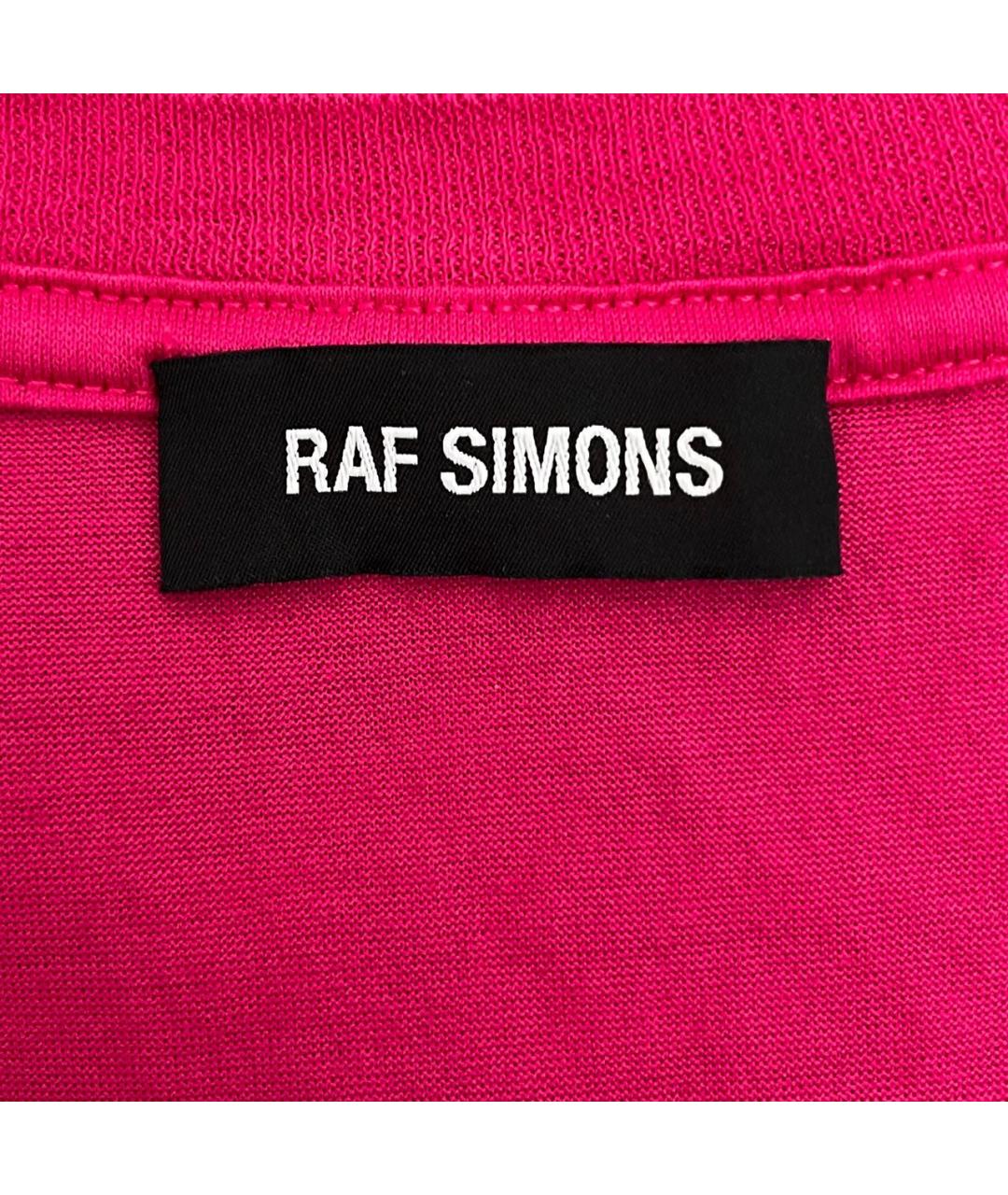 RAF SIMONS Розовая хлопковая футболка, фото 6