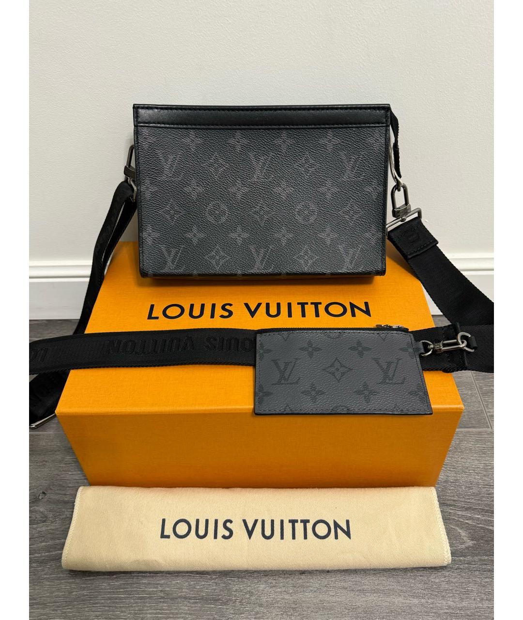 LOUIS VUITTON Черная сумка на плечо, фото 2