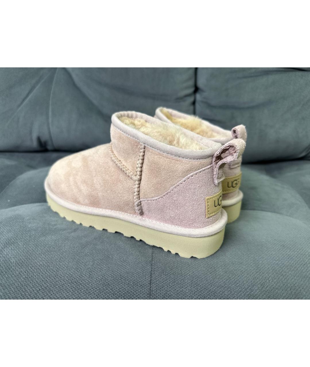 UGG AUSTRALIA Розовые нубуковые ботинки, фото 8