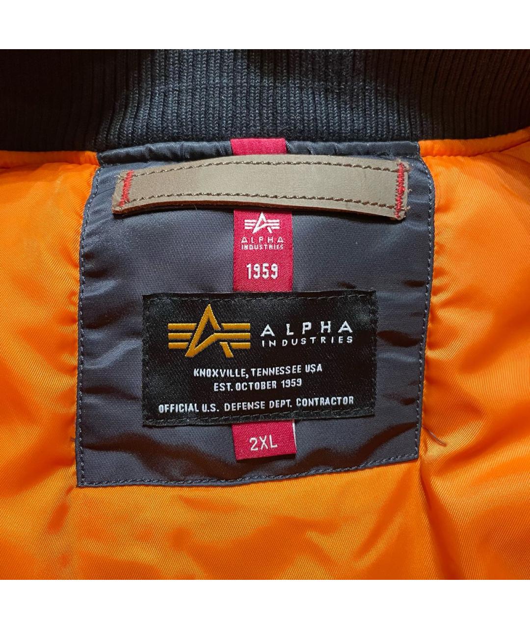 ALPHA INDUSTRIES Серая куртка, фото 8