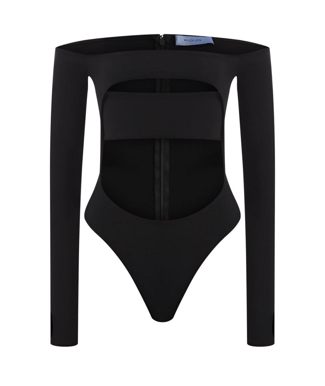 MUGLER Черное боди, фото 1