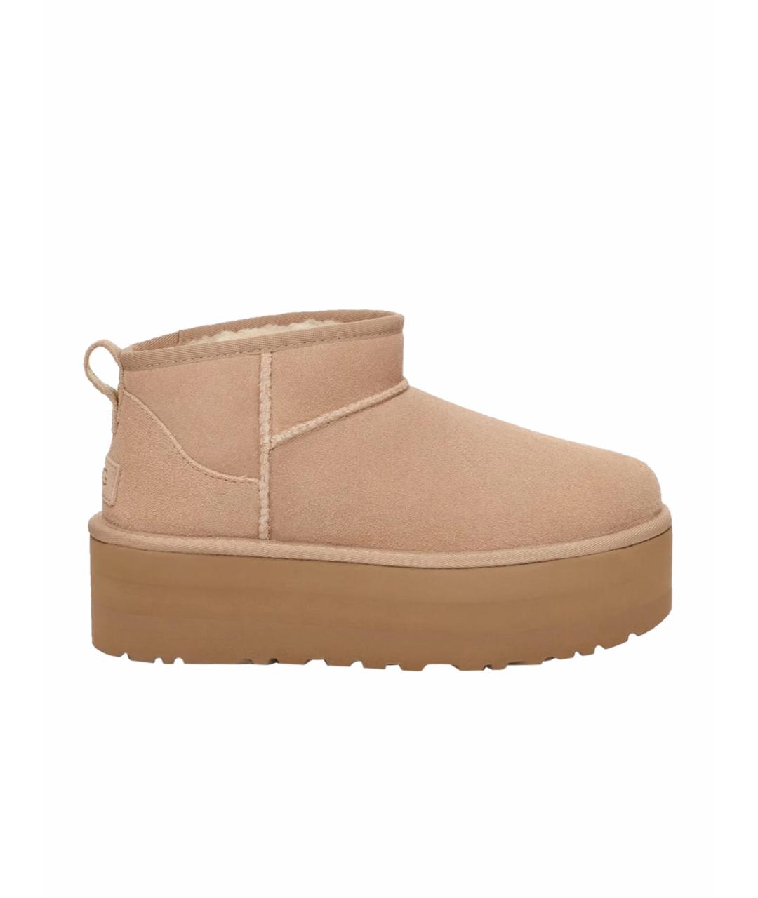 UGG AUSTRALIA Бежевые ботинки, фото 1