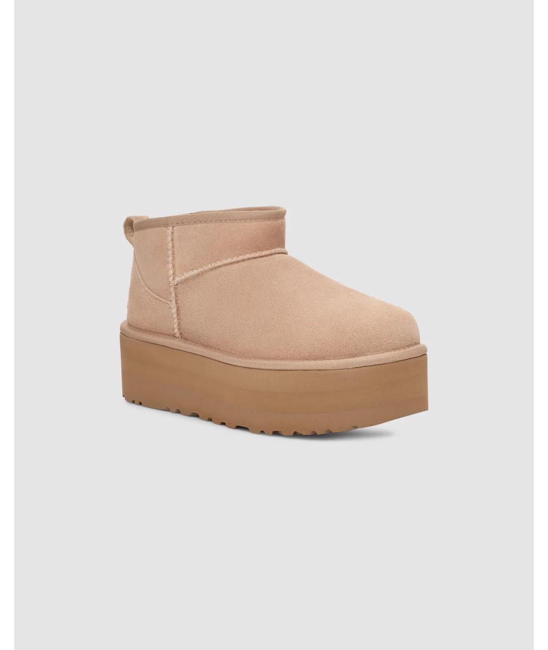 UGG AUSTRALIA Бежевые ботинки, фото 2